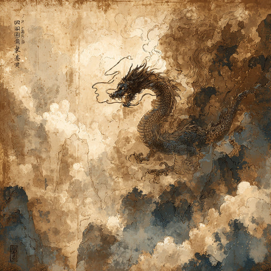 Ancient Japanese guardian dragon 1