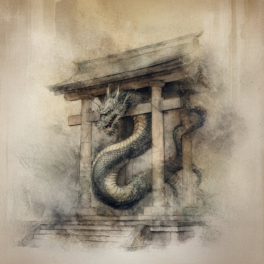 Ancient Japanese guardian dragon 2