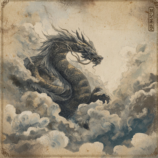 Ancient Japanese guardian dragon 3